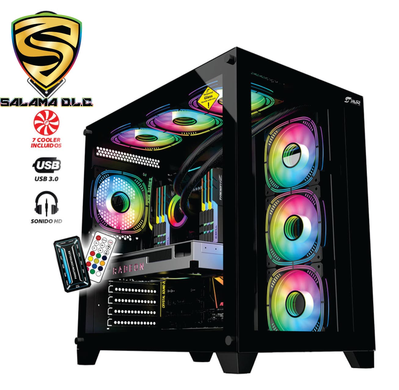 Chasis Gamer Super Hero JX126 Darkness