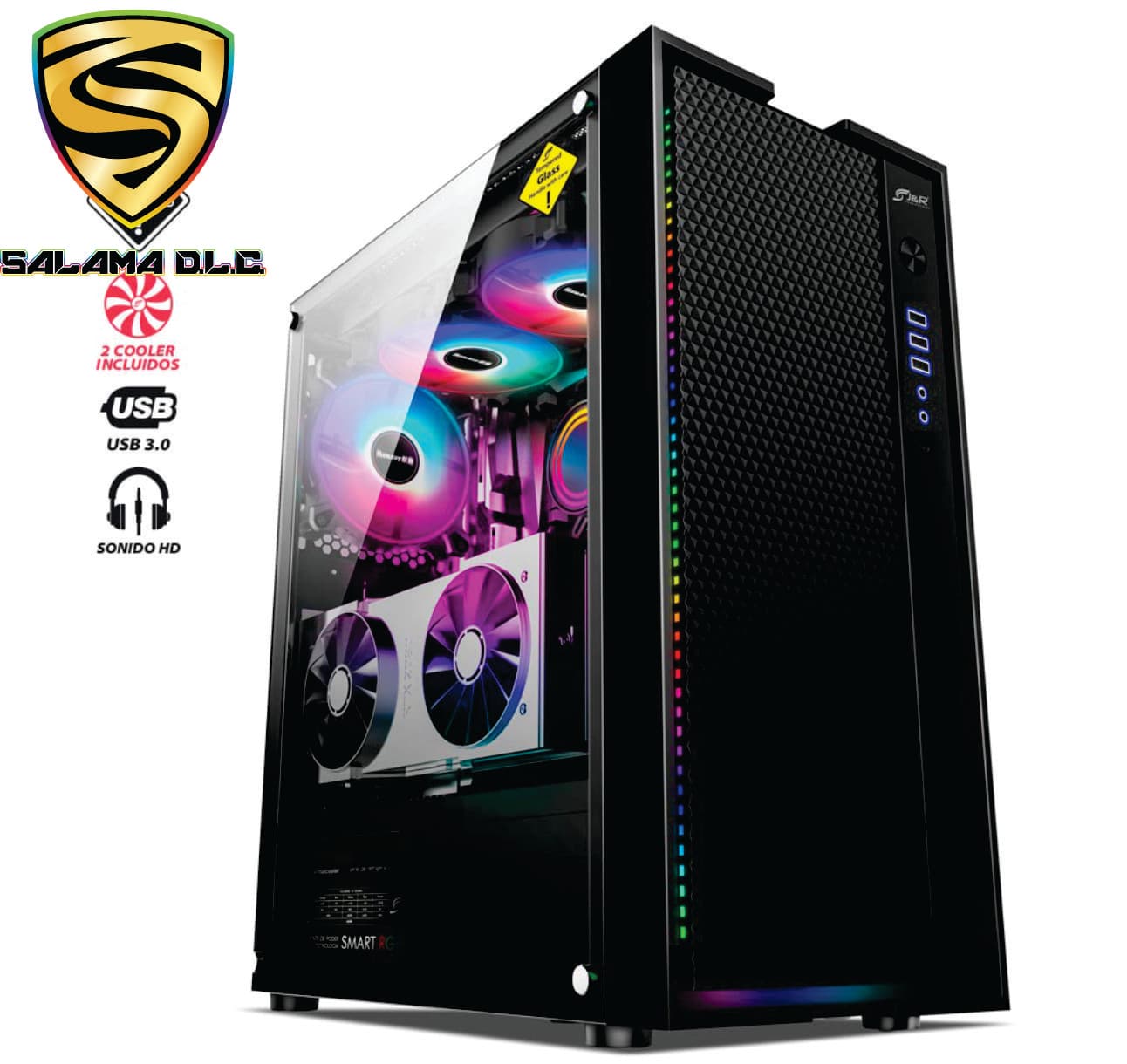 Chasis Gamer Super Hero Rainbow JX117