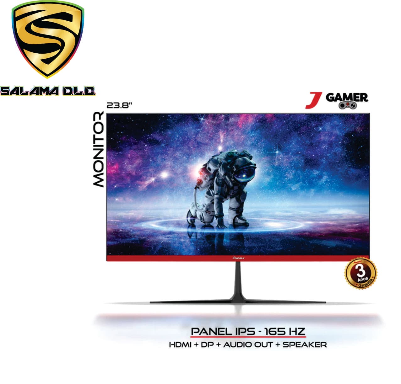 Monitor Gamer Janus 24" 165Hz 1ms Full HD