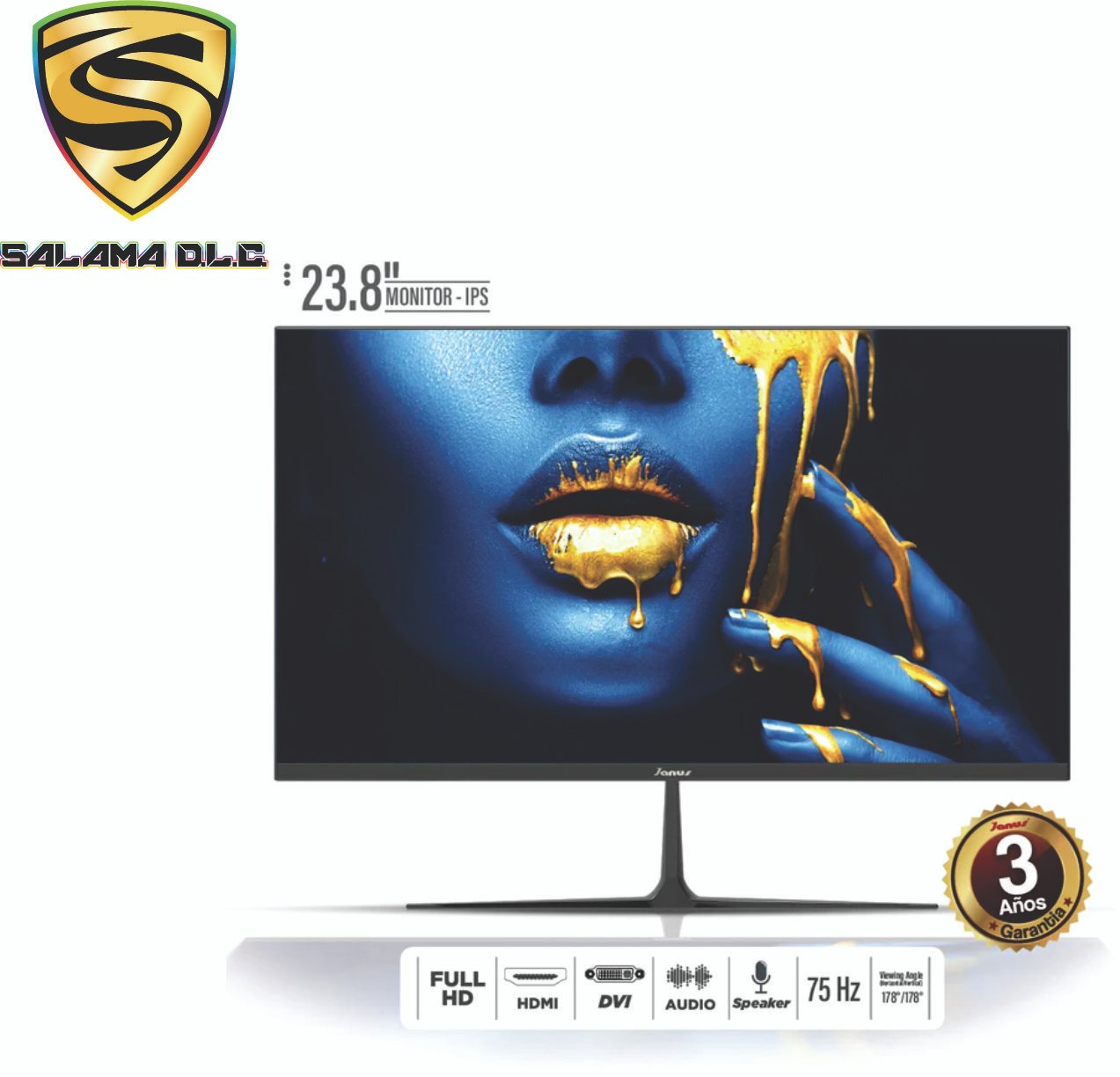 MONITOR JANUS IPS 24 PULGADAS HDMI / VGA 75 HZ FULL HD